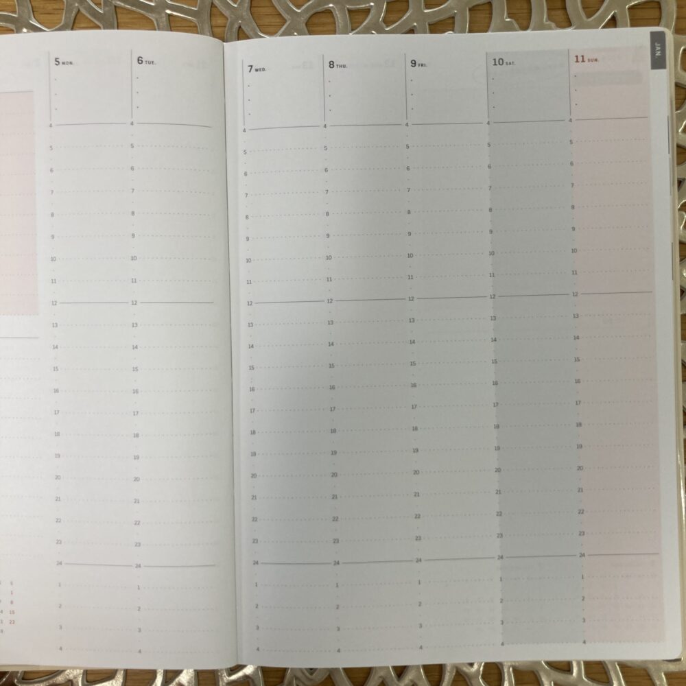 私らしさ手帳　週間バーチカル　2026年手帳