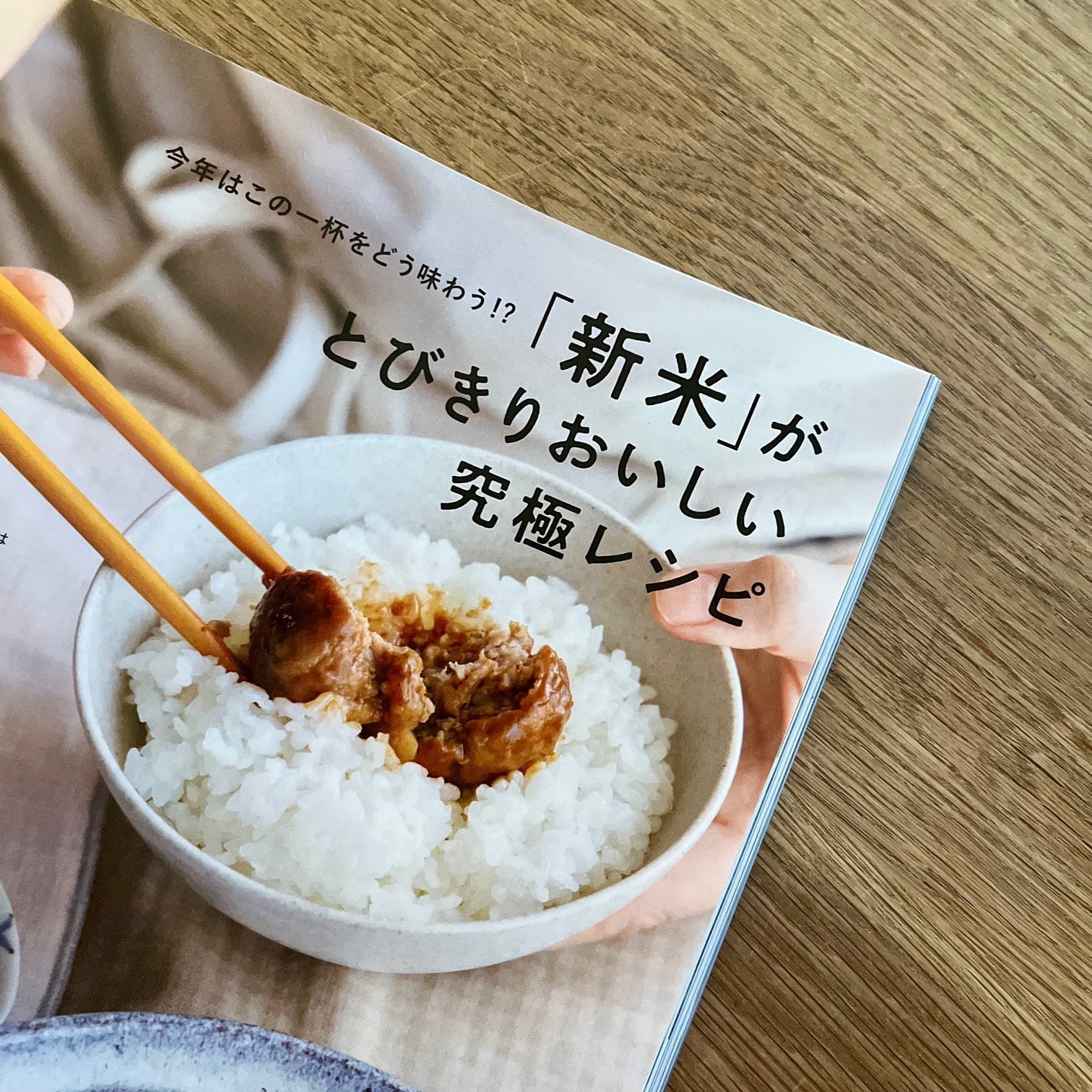 LEE10月号『「新米」がとびきりおいしい究極レシピ』のページ