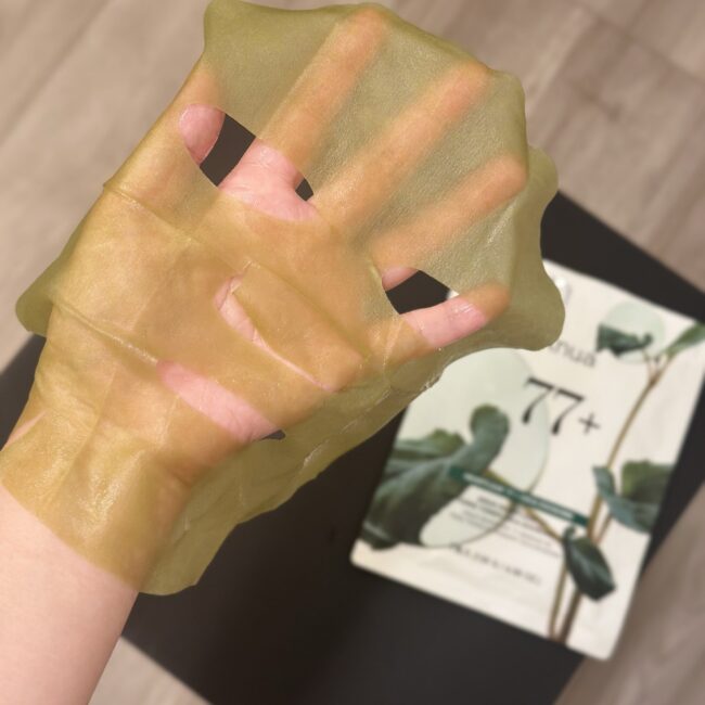 Anua(アヌア)のシートマスク　ドクダミ77スージングトナーシカエクソソームマスク