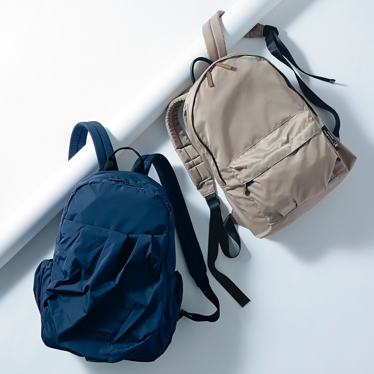 毎日リュック、ベージュとベイビー