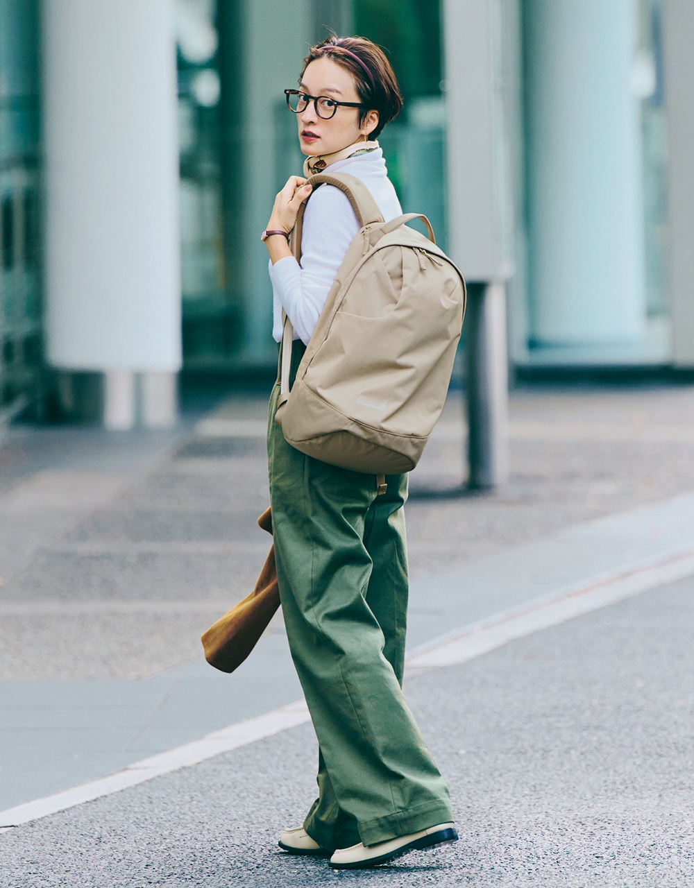 CAMELBAKのリュックコーデ