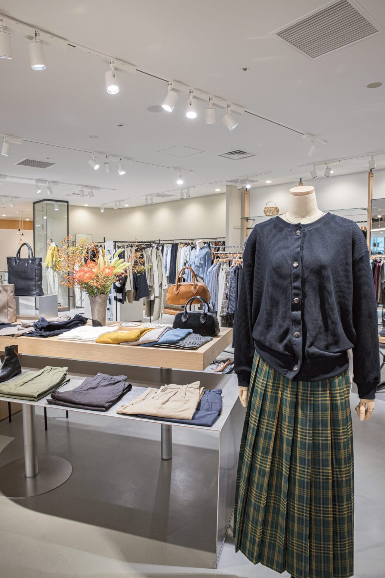 アーバンリサーチ ドアーズ　チェックプリーツスカート