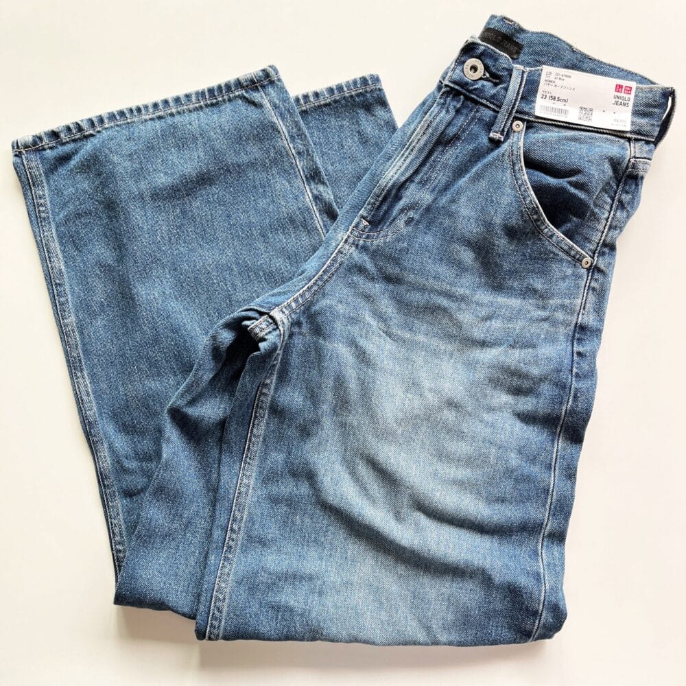 UNIQLO バギーカーブジーンズ ワイドジーンズ