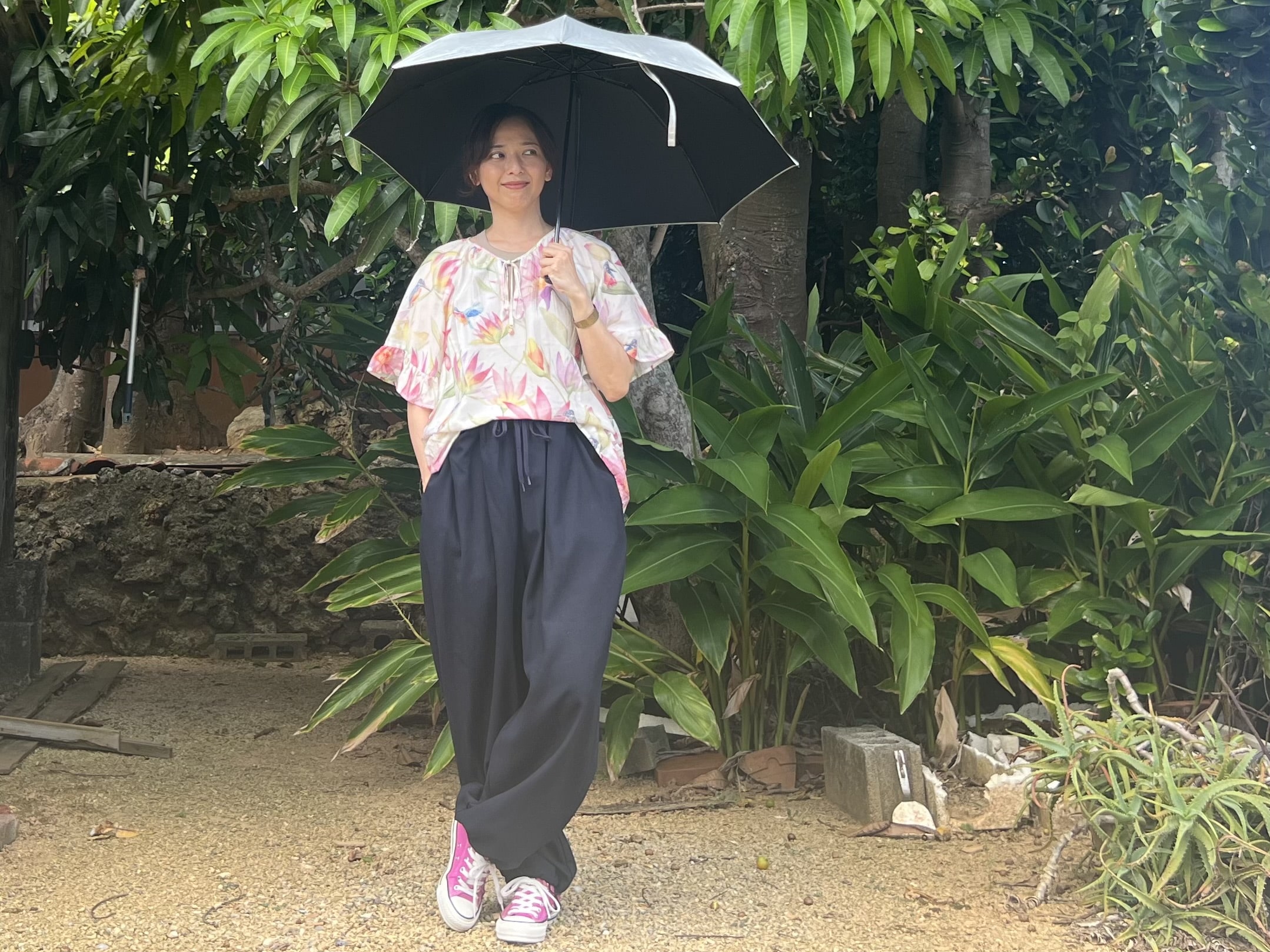 【H＆M】【H&M】残暑に映えるリボン付きチュニックドレス「Tie-detail tunic dress」TB icoco