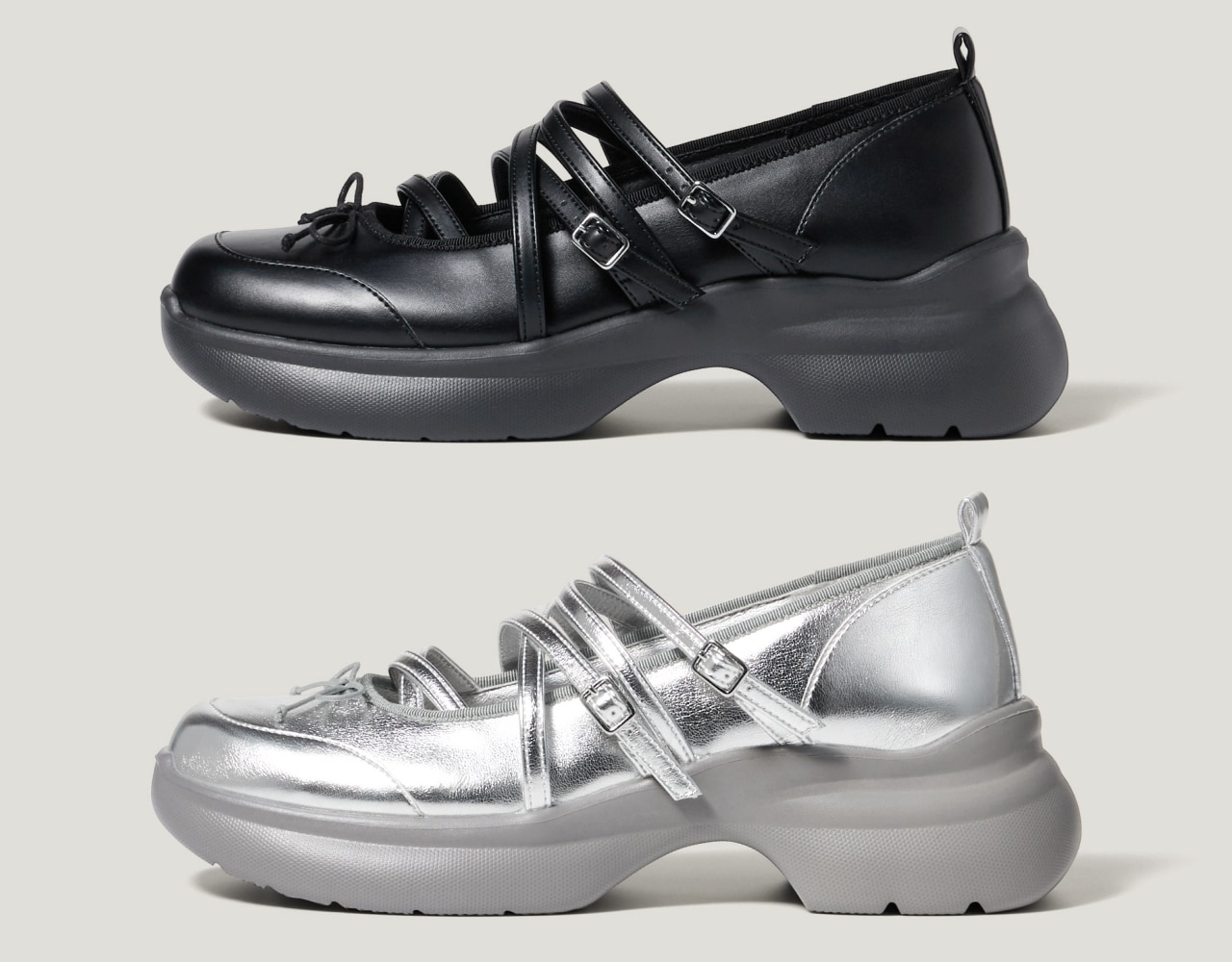 GUrokhコラボのメリージェーンシューズ