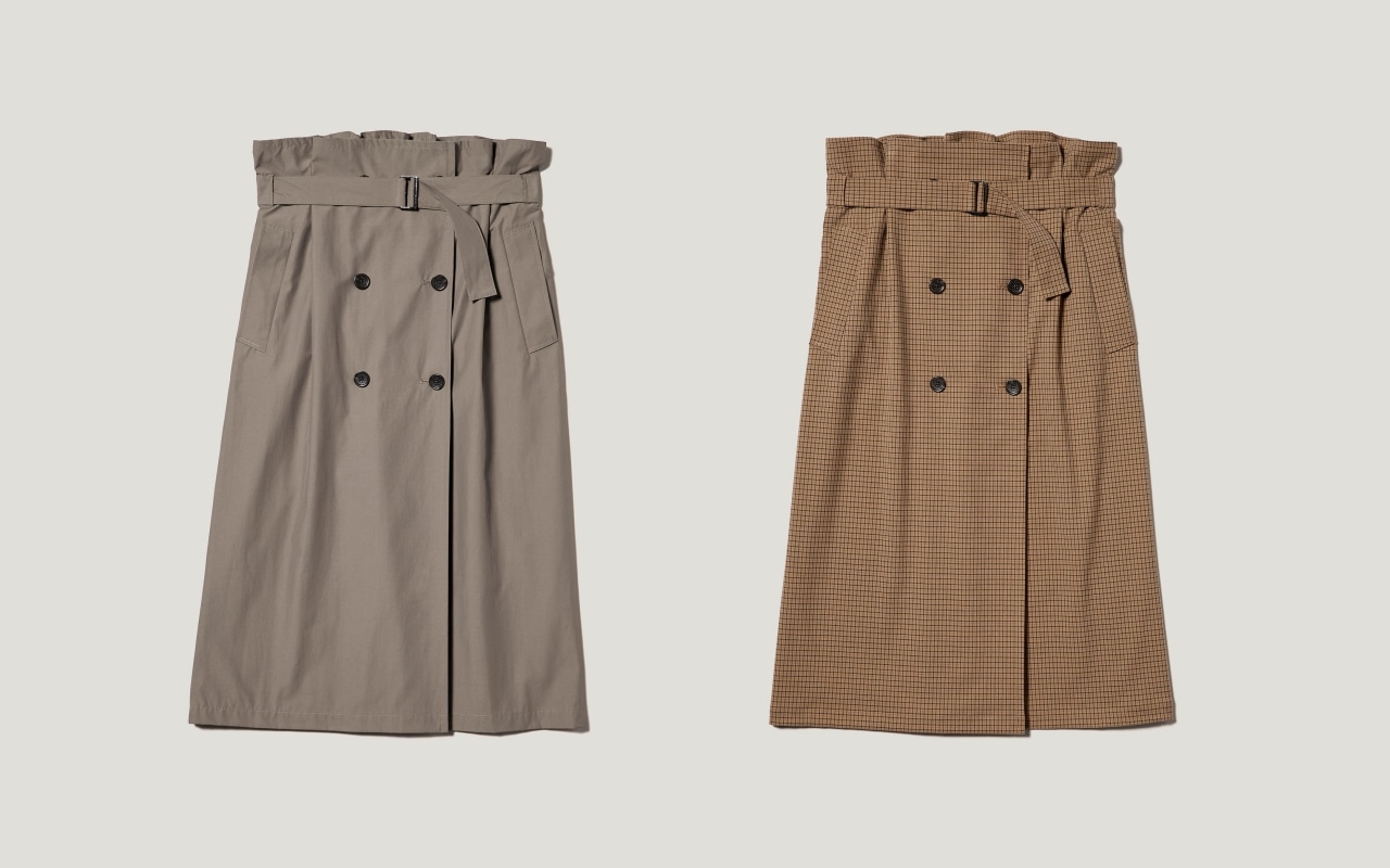 GUrokhコラボのトレンチスカート