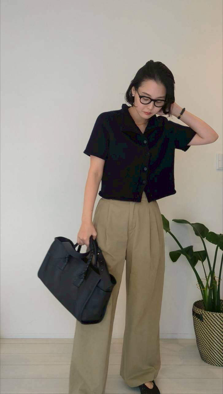 12closet×エディター高橋夏果コラボ
「ハピネスワークバッグ」のパンツコーディネート