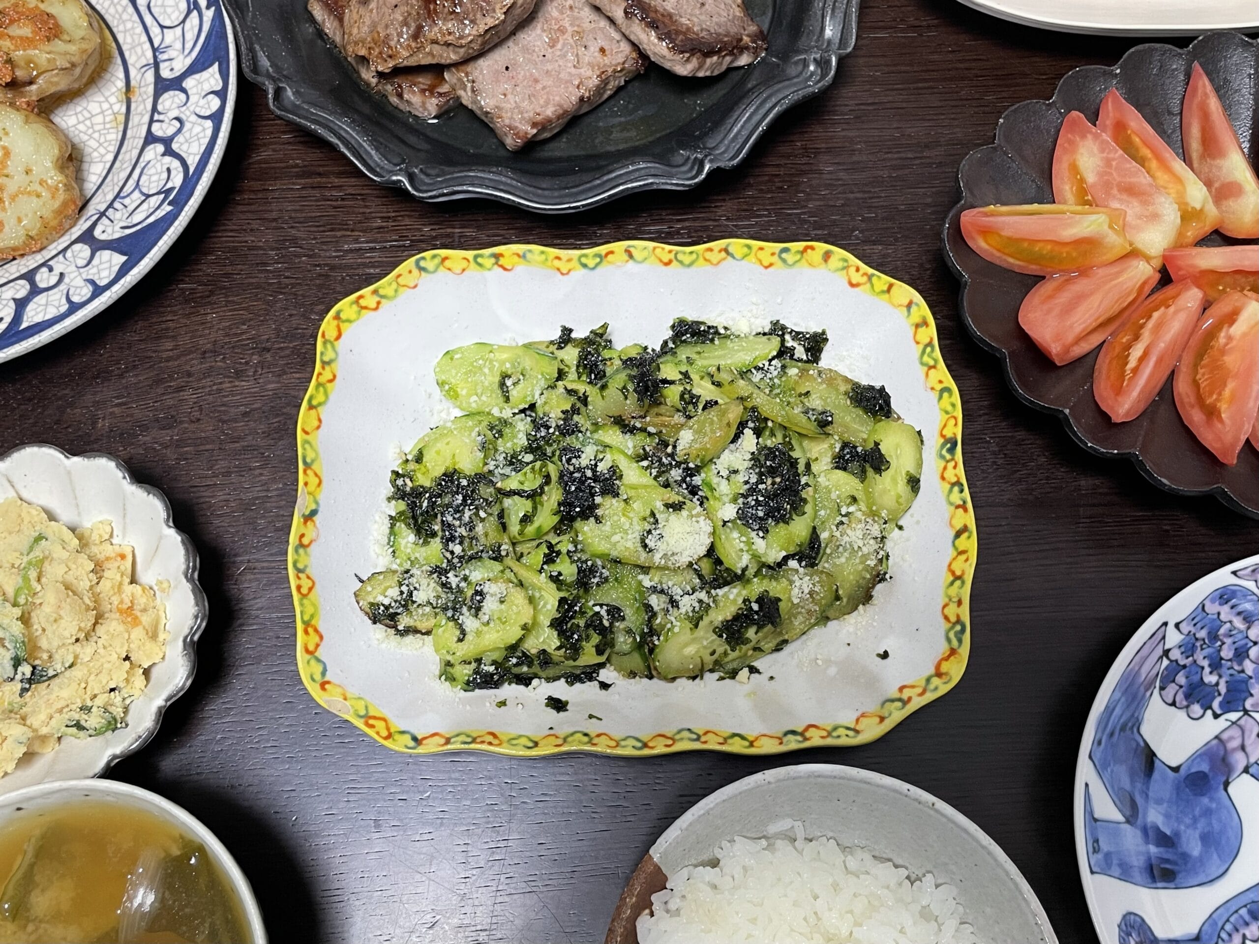 長谷川あかりさんのレシピ「海苔キュー炒め」を40代主婦が作ってみた写真