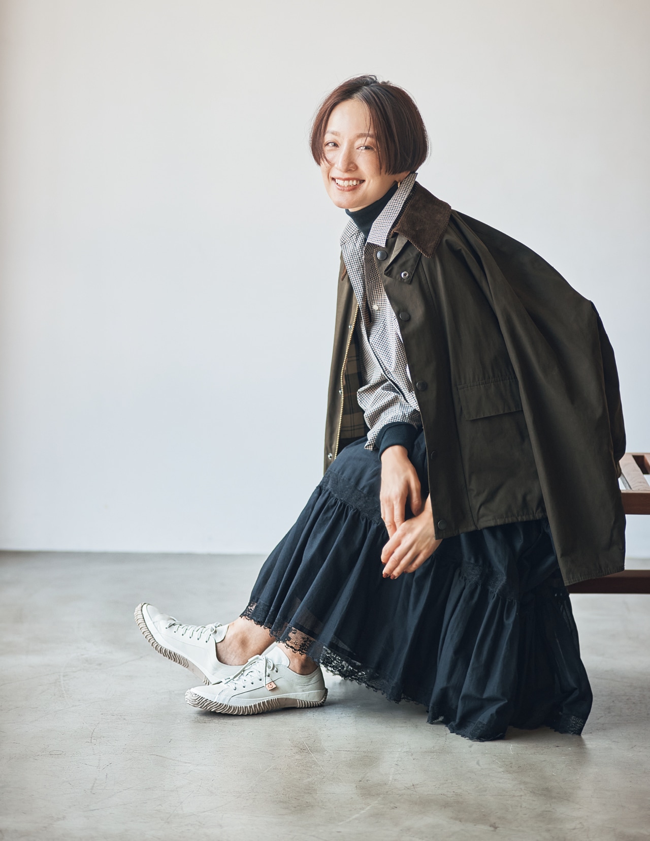 高山 都さんのスピングル SP-110 Ivoryのコーデ