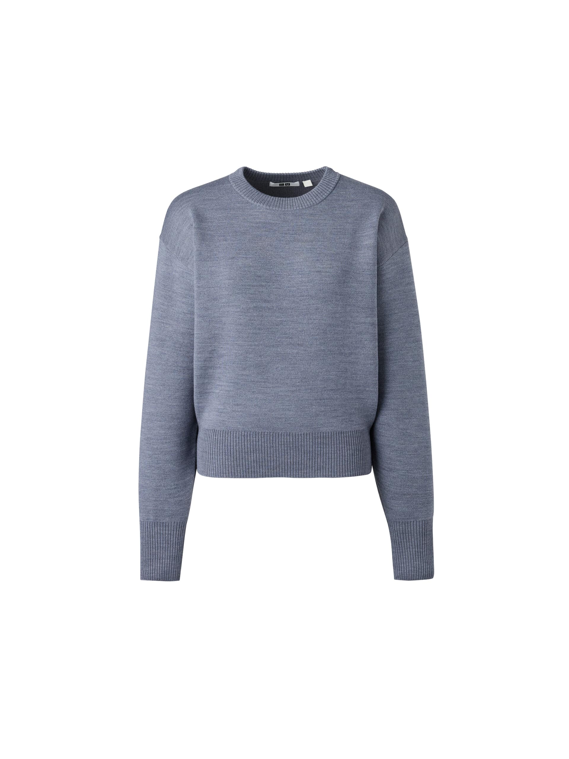 ユニクロユー　2025秋冬　ダブルフェイスクルーネックセーター