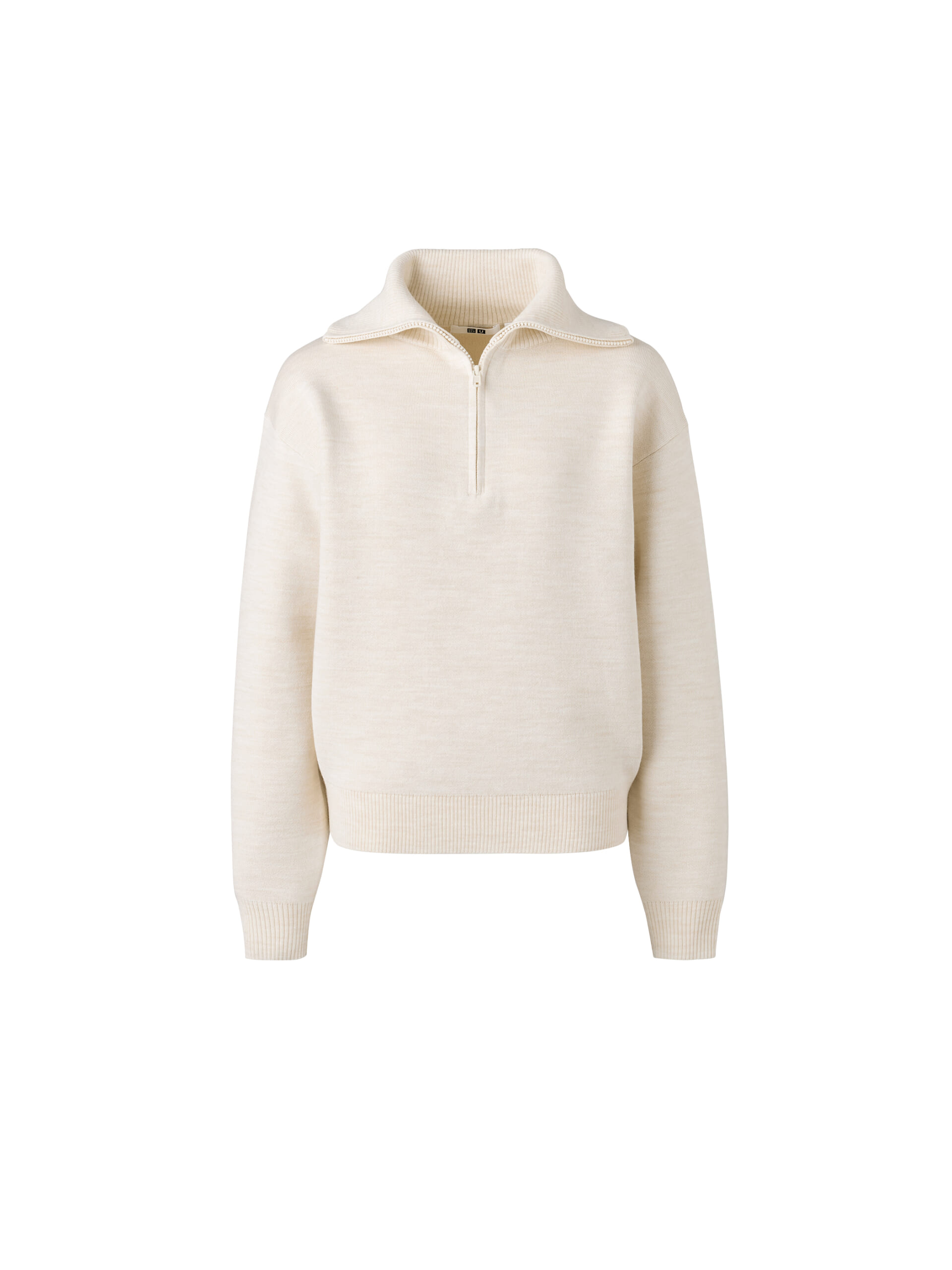 ユニクロユー　2025秋冬　ダブルフェイスハーフジップセーター