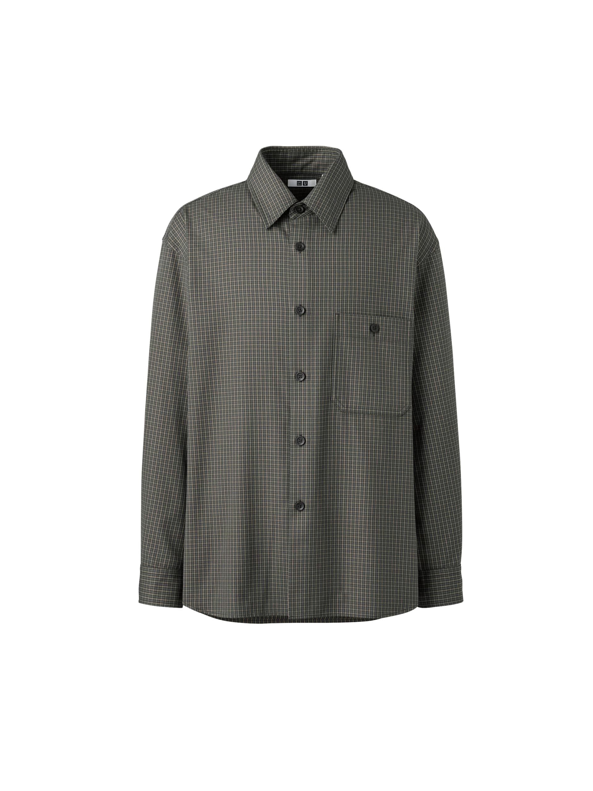 ユニクロユー　2025秋冬　ツイルワークオーバーサイズシャツ