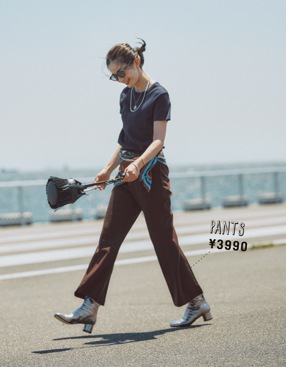 ユニクロパンツコーデ 高垣麗子さん