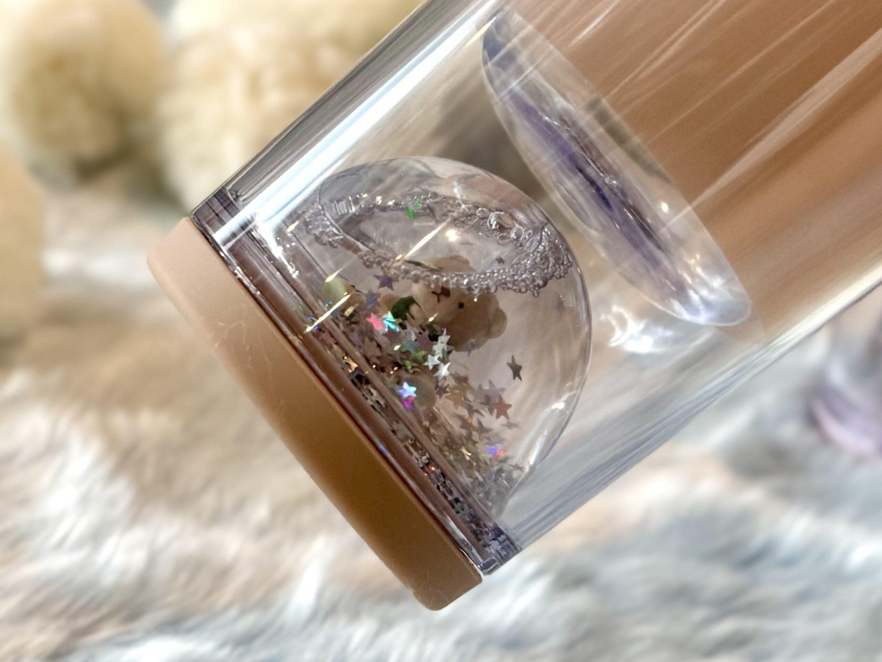 「gelato pique ベアスノードームボーダータンブラー ミントグリーン/モカベージュ/ソフトピンク 355ml」各¥4,000