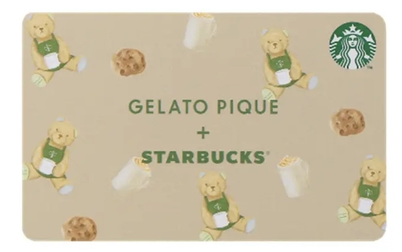 スタバ ジェラピケ カードケース ポーチ スタバ×ジェラート ピケ