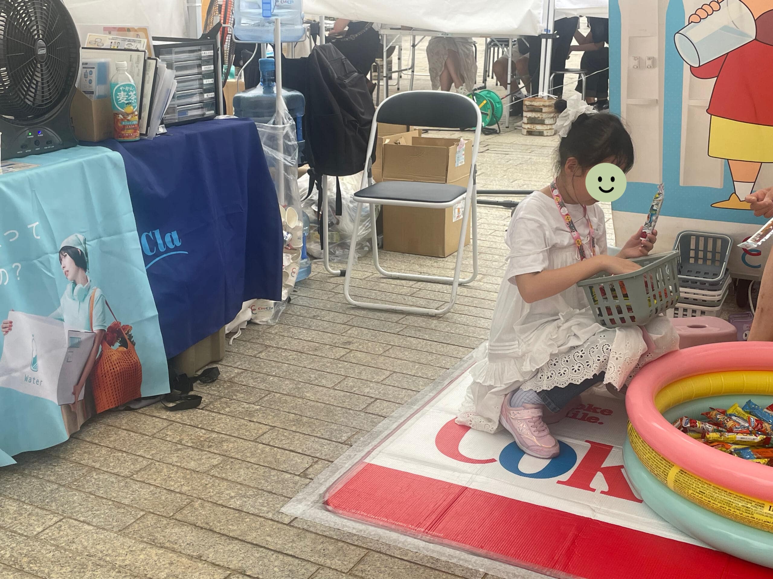 ハンバーガーフェス2025でのクリクラのブース。