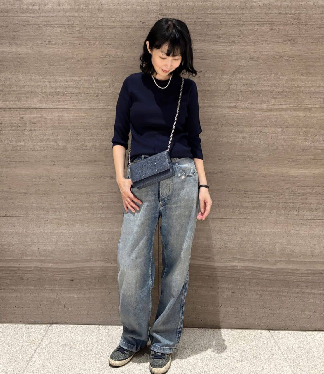 Deuxieme Classe　50代の秋コーデ　メゾンマルジェラ