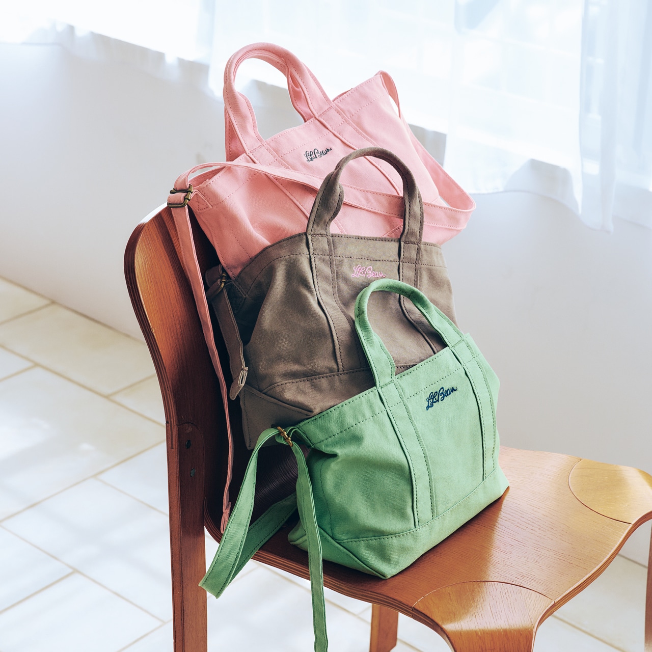 LEE限定 L.L.Bean(エル・エル・ビーン)【洗える】【LEE別注】LEE100人隊コラボ グローサリー・ 2WAYスモールトート