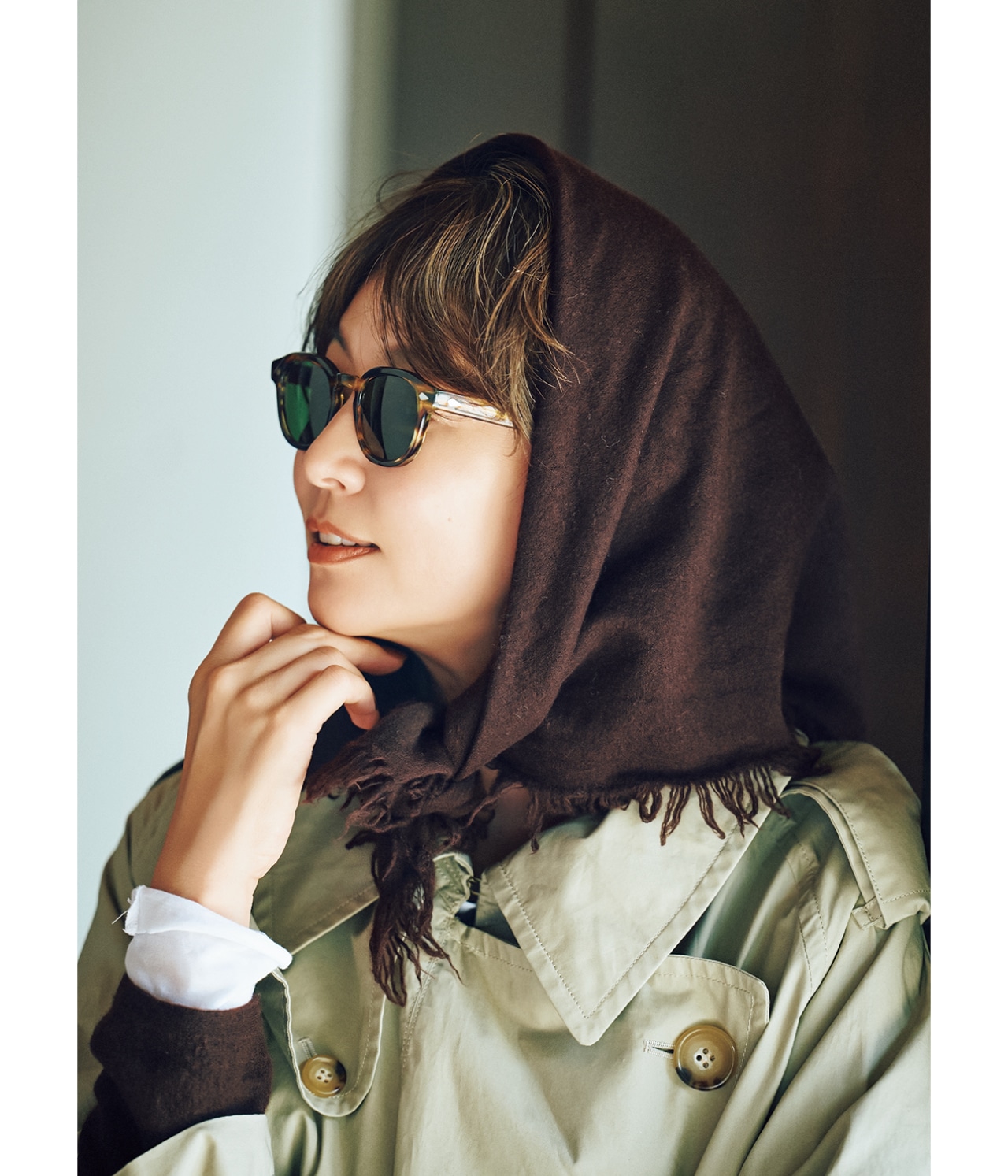 五明祐子さんのYLÈVE（イレーヴ）【五明祐子さんセレクト】ULTRAFINE MERINO WOOL MILLED KN OPのコーデ アレンジ