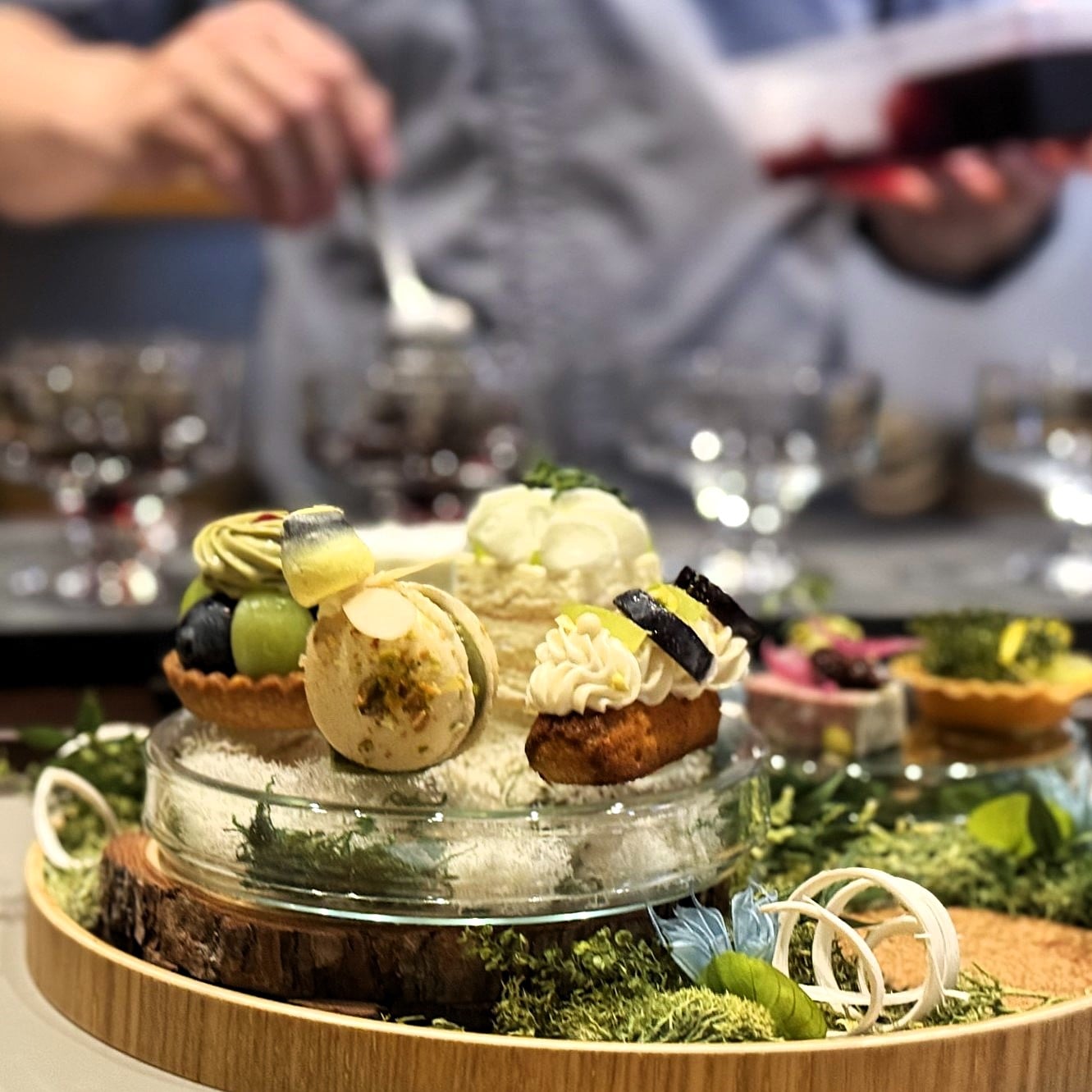 㐂楽 葡萄とピスタチオのアフタヌーンセット