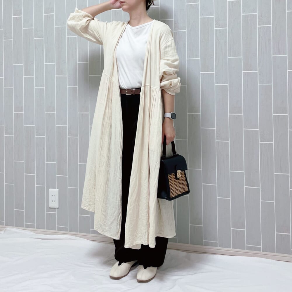 UNIQLO　コーデユ ュロイカーブパンツ　ダブルジャケット　着回しコーデ