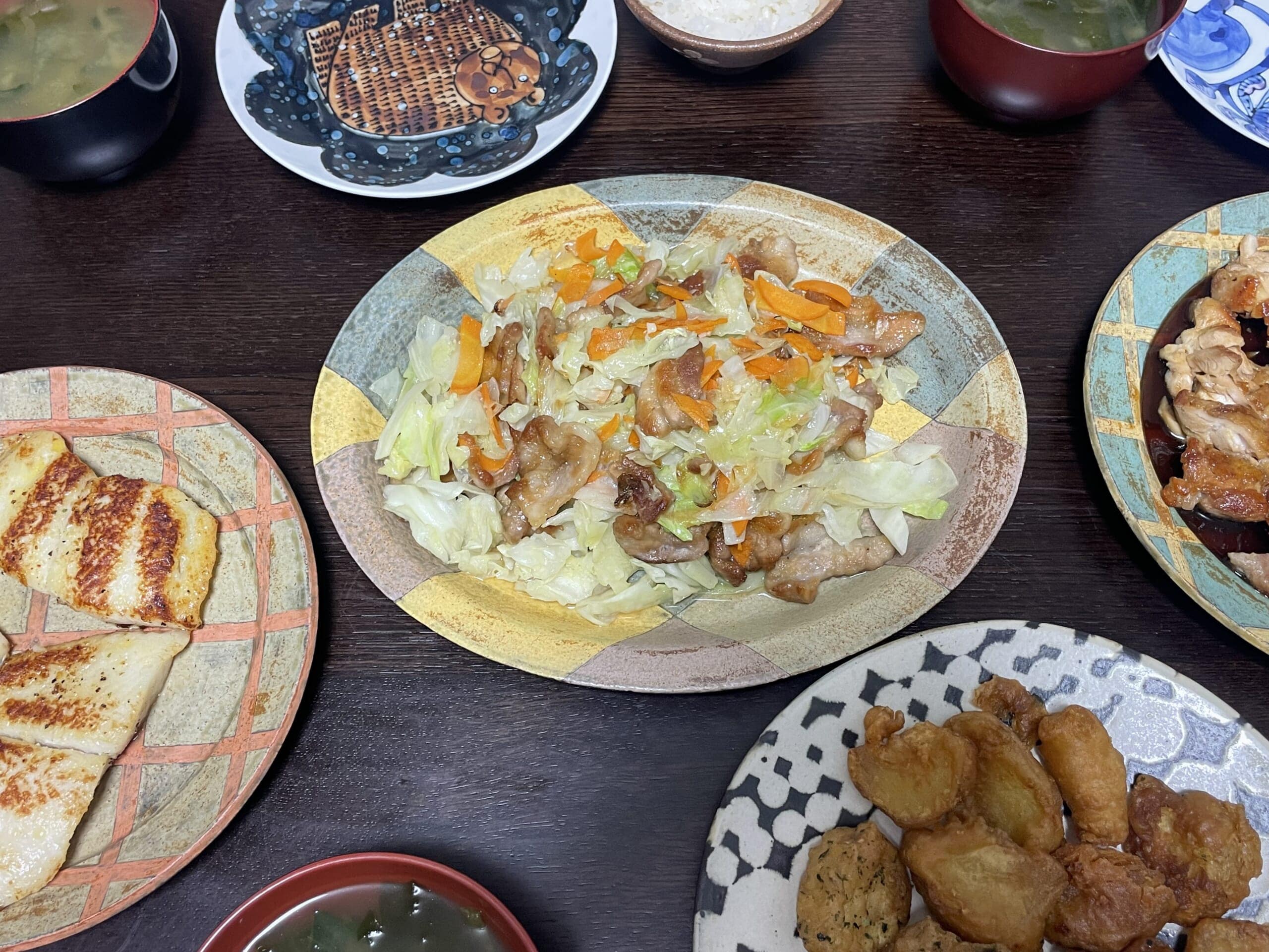 長谷川あかりさんのレシピ「ミニマル肉野菜炒め」を40代主婦が作ってみた写真。