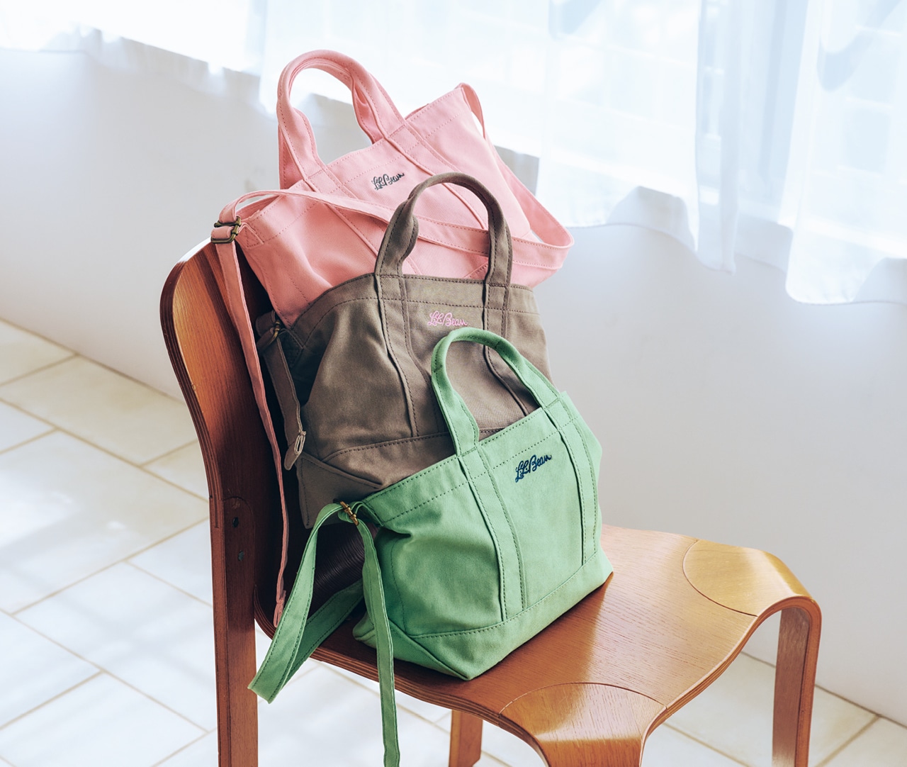 LEE限定 L.L.Bean(エル・エル・ビーン)【洗える】【LEE別注】LEE100人隊コラボ グローサリー・ 2WAYスモールトート