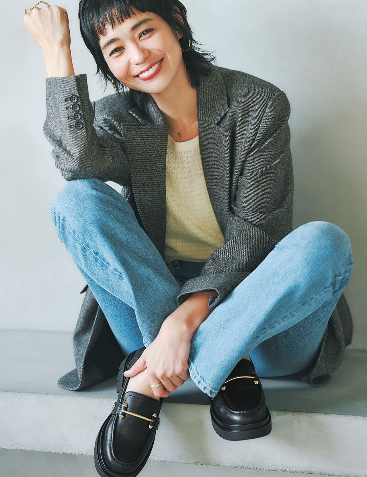 【モカ】値下げ！★新品★ mystic 【ロングセラー】ゴム使いローファー セール】【ロングセラー】ゴム使いローファー（ブーツ）｜mystic