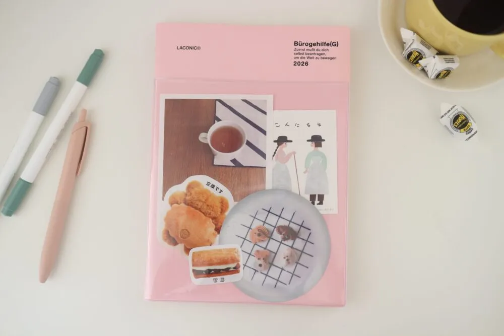 ラコニック「仕事計画 DIARY2026／Pre.9 A5バーチカルレフト」表紙