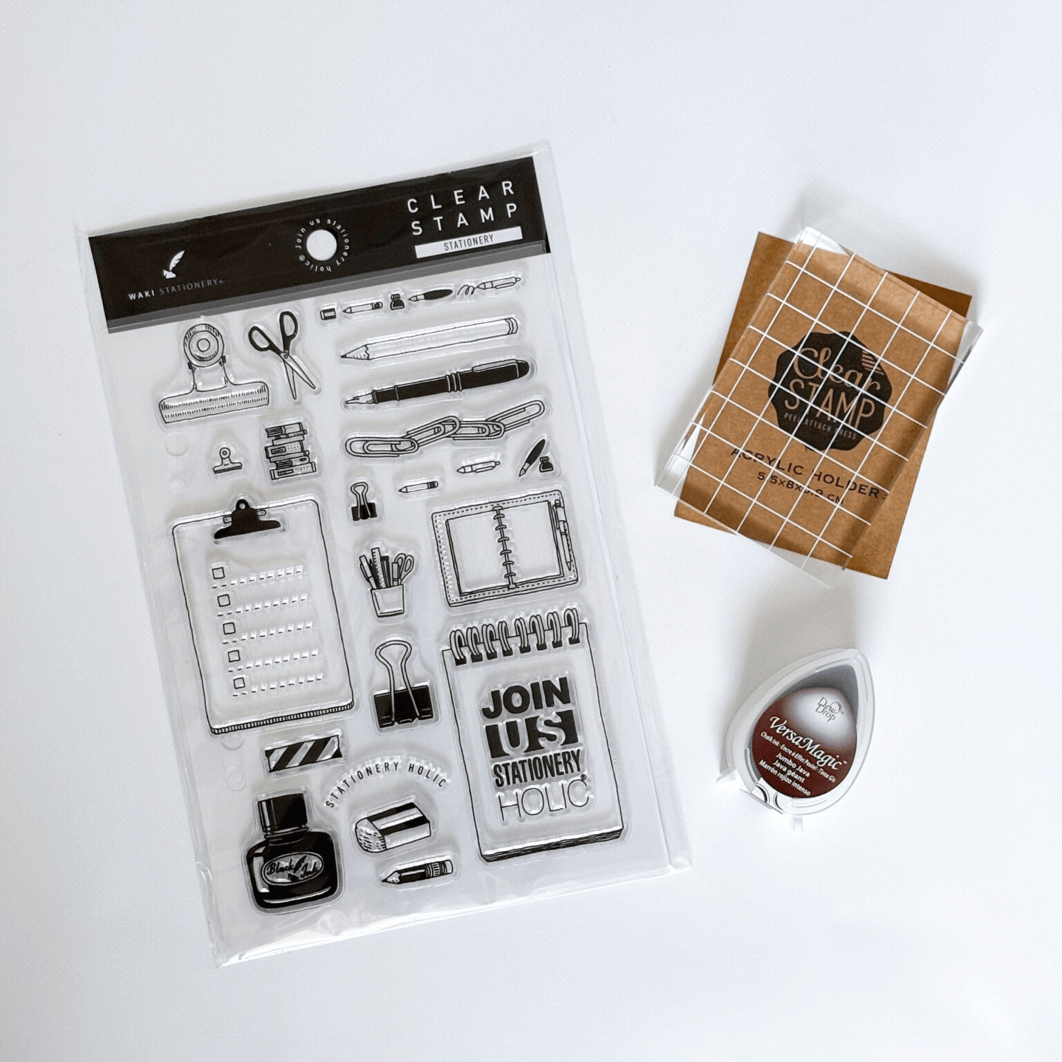 和気文具「クリアスタンプ ステーショナリー」ほか3点集合