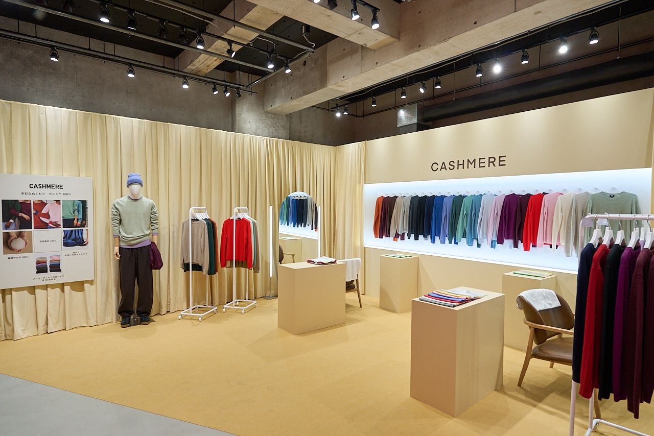 ユニクロ試着会のカシミヤニット