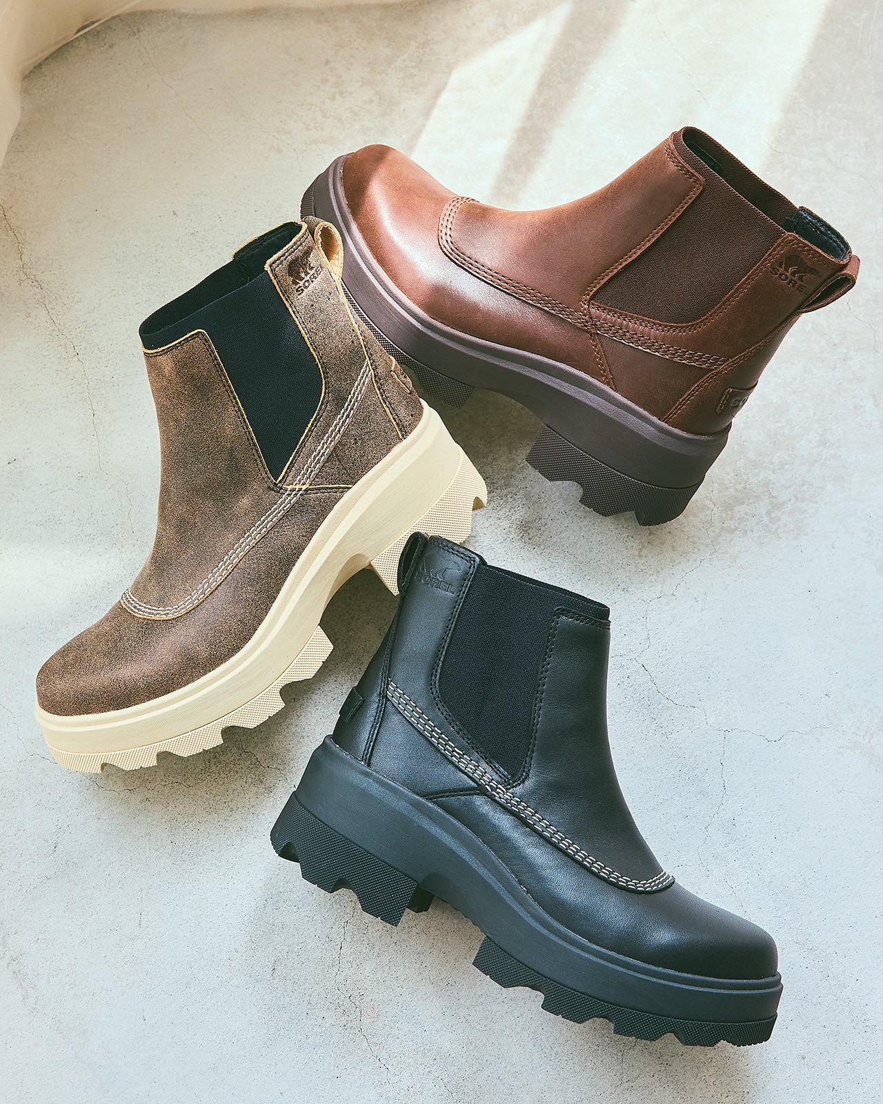 ソレル新作ブーツ「ジョアンフォーワード チェルシー」