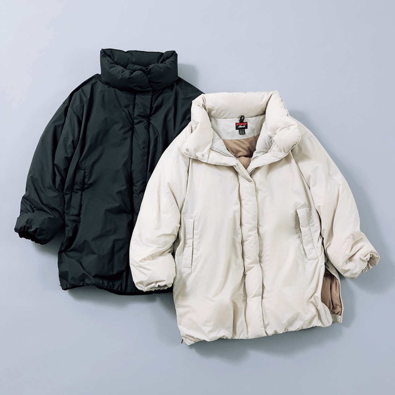 LEEマルシェ初 LEE限定 NANGA(ナンガ)【洗える】【福田麻琴さんコラボ】【LEE別注】ミドル丈すっきりダウンコート