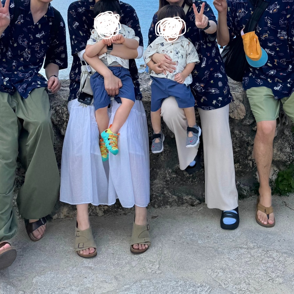 沖縄　海　アロハシャツ