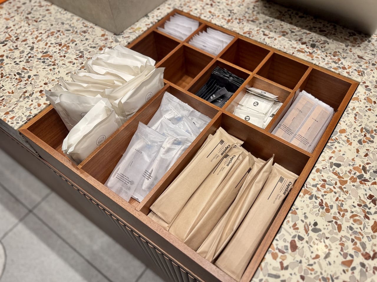 「キャプション by Hyatt 兜町 東京」スタンダードアメニティ