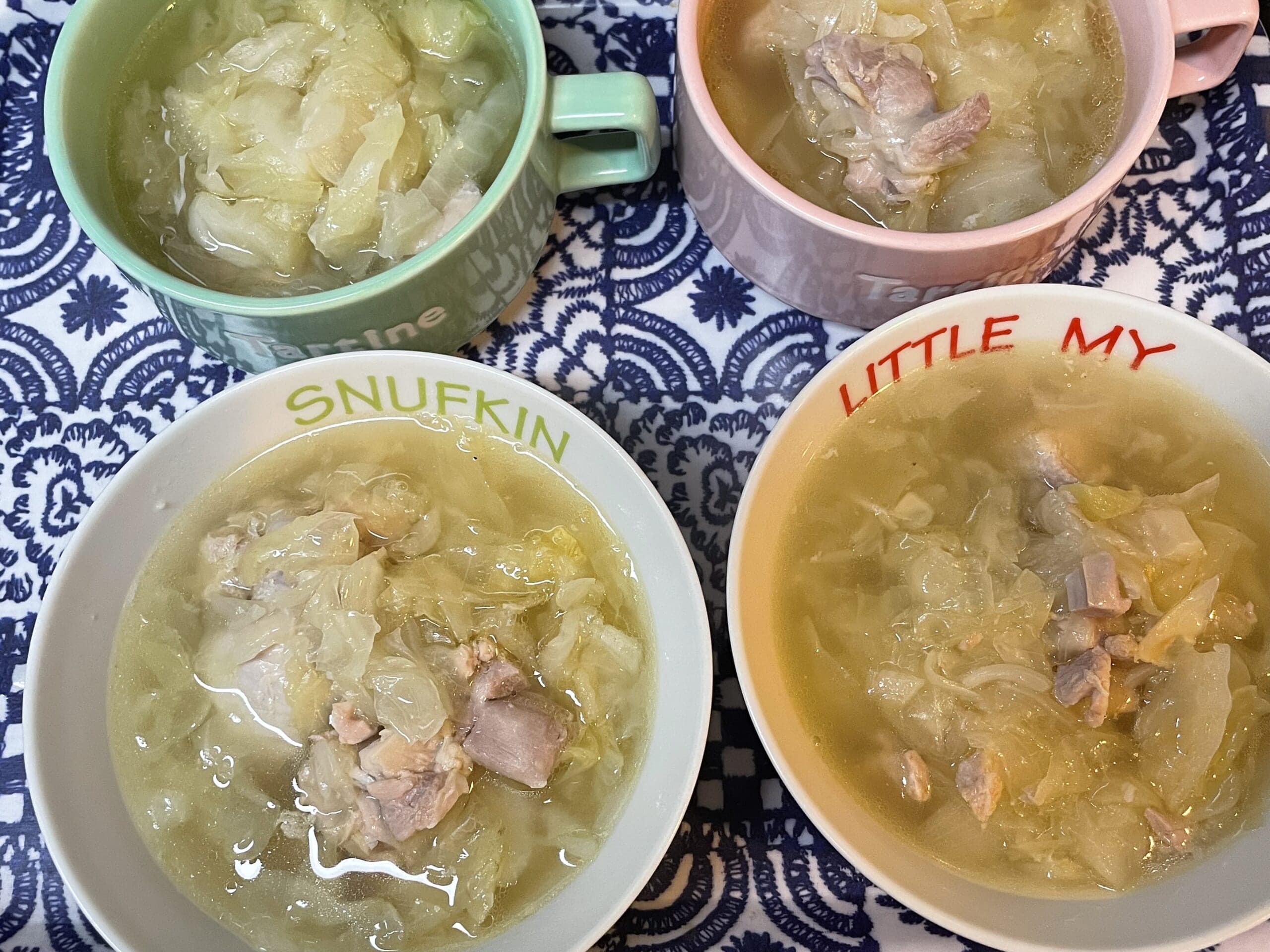 コウケンテツさんのレシピ「鶏とキャベツのスープ」を40代主婦が作ってみた写真。