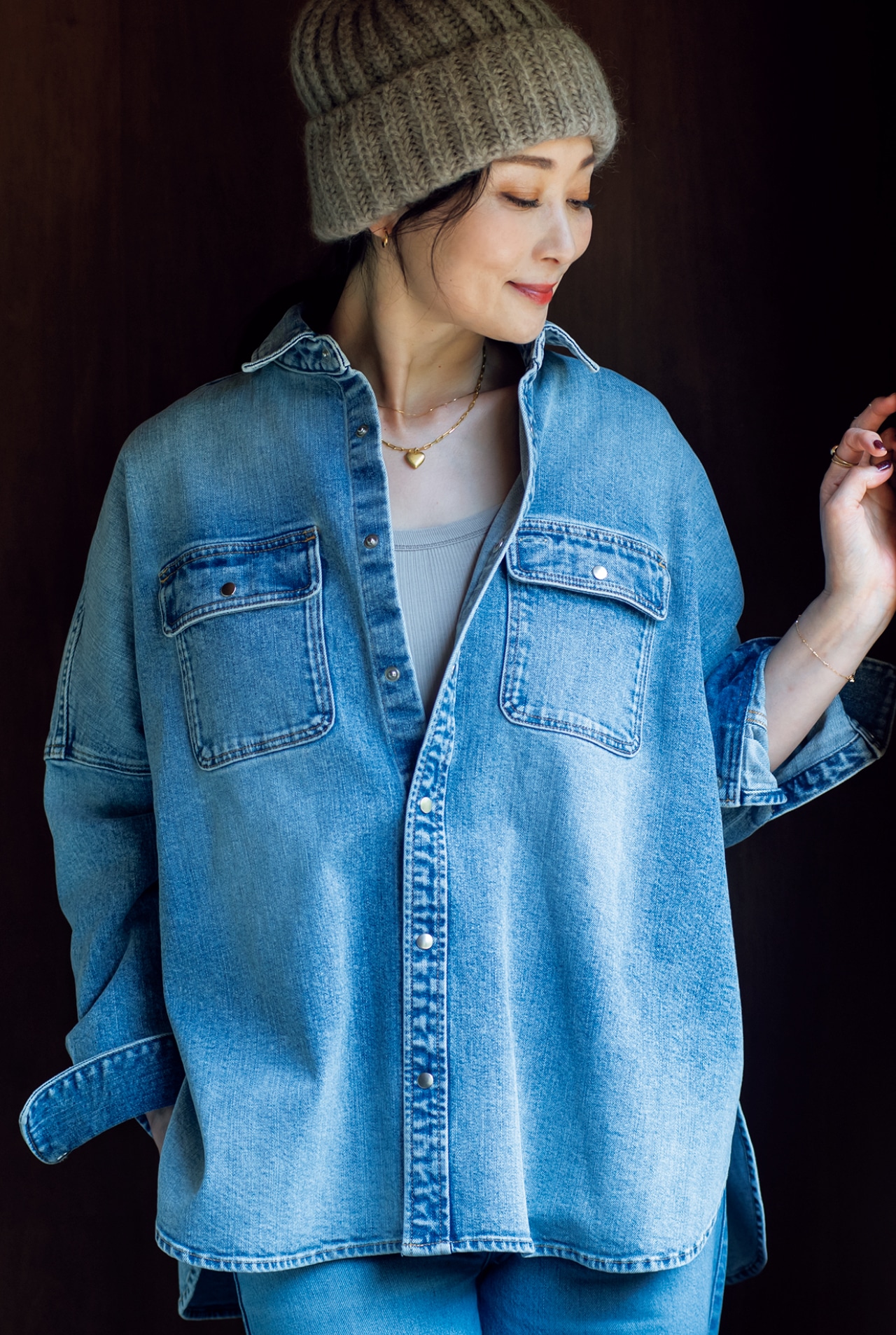 雅姫さんのLEE DAYS限定 MARIHA（マリハ）【雅姫さん別注】True Love メッセージ入りネックレスのコーデ