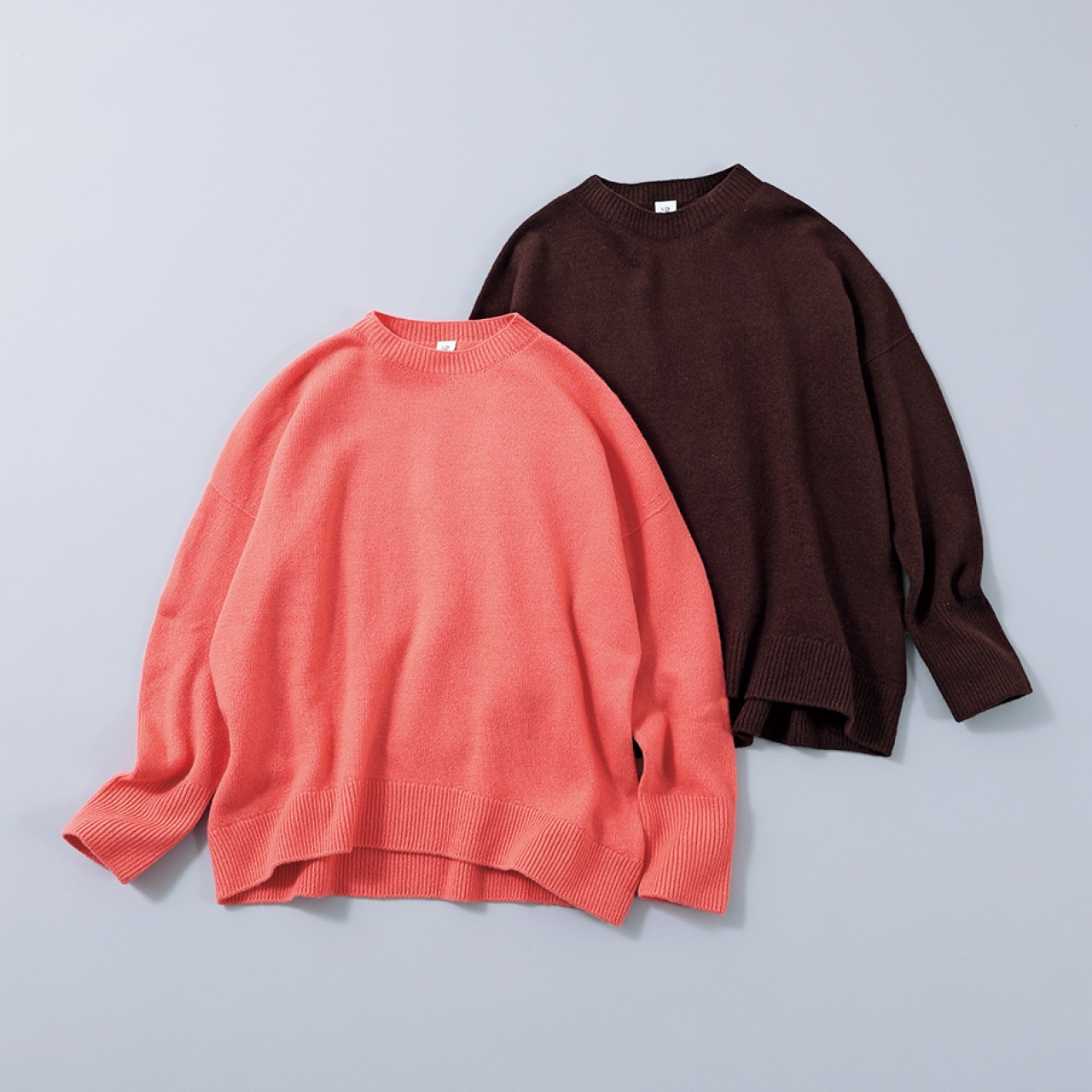 LEE限定 12closet(トゥエルブクローゼット)【洗える】【福田麻琴さんコラボ】クルーネックホールガーメントニット