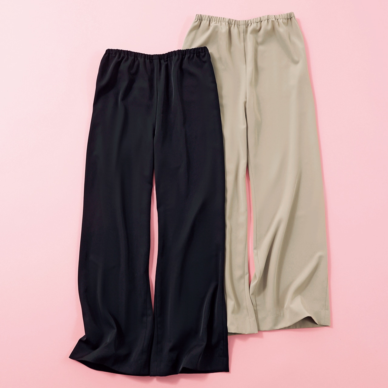 LEE限定 12closet(トゥエルブクローゼット)【洗える】【福田麻琴さんコラボ】とろみストレッチフレアパンツ