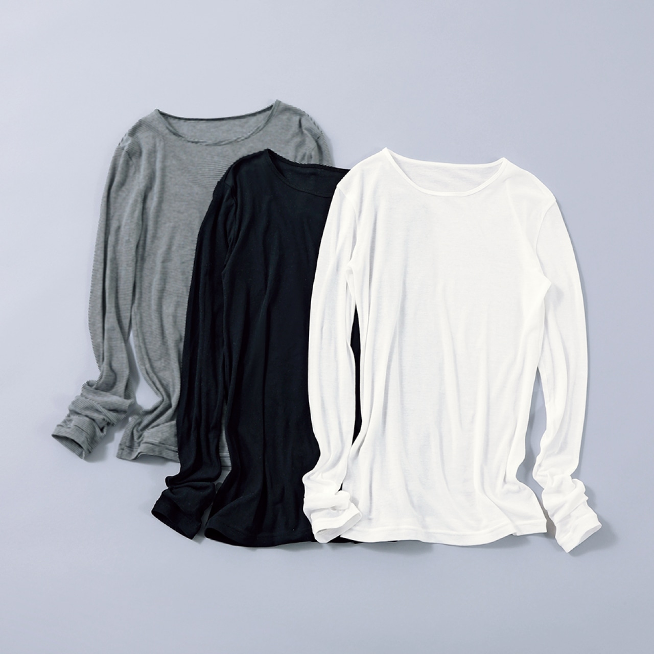 LEE限定 12closet(トゥエルブクローゼット)【洗える】【福田麻琴さんコラボ】クルーネックシアーカットソー