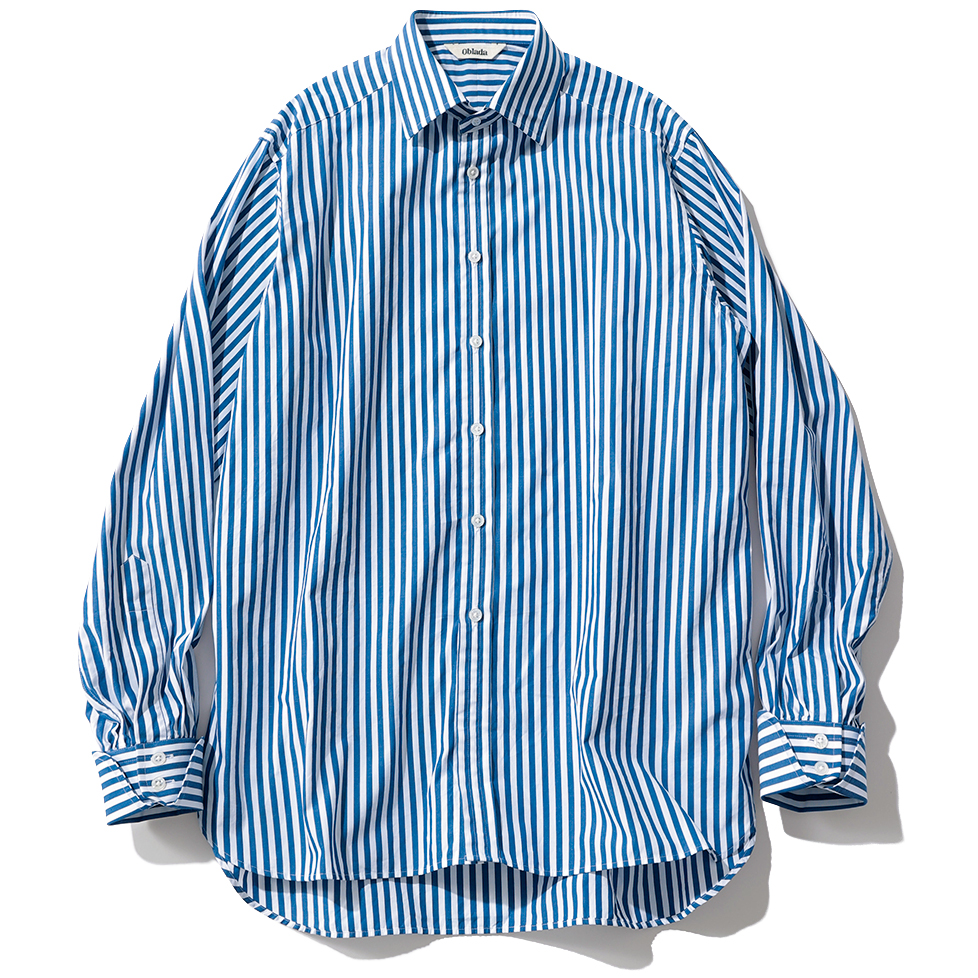 LEE限定 Oblada（オブラダ）【洗える】【LEE別注】JERMYN SHIRT STRIPE