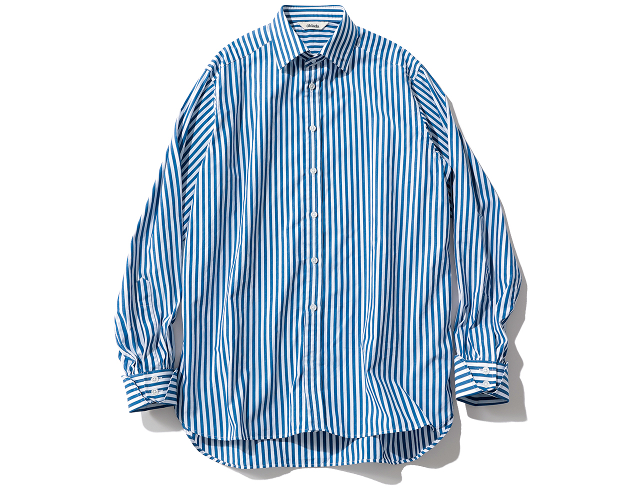 LEE限定 Oblada（オブラダ）【洗える】【LEE別注】JERMYN SHIRT STRIPE
