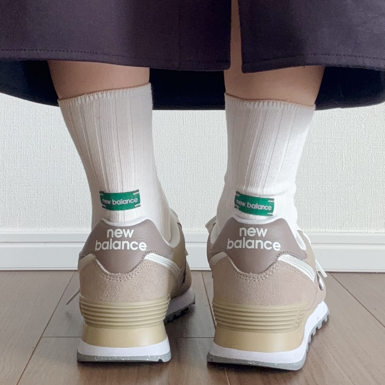 しまむら　ニューバランス靴下　rumiコラボ