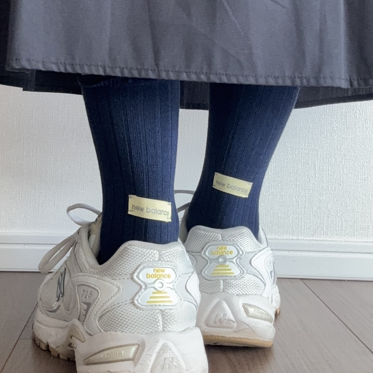 しまむらニューバランス靴下　rumiコラボ