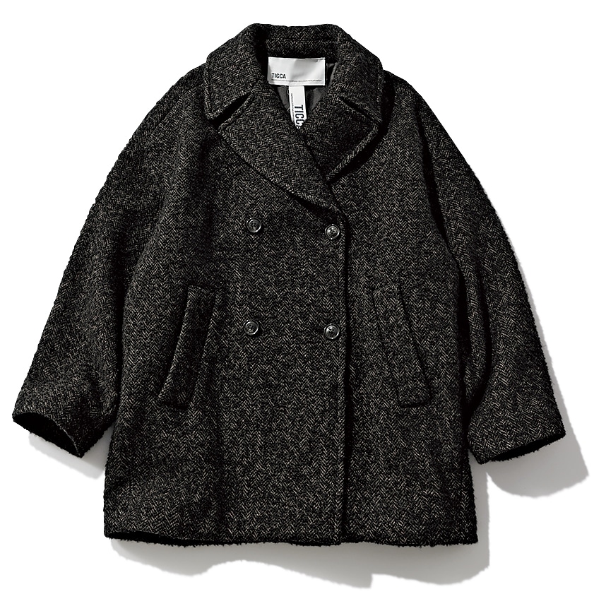 TICCA（ティッカ）ミックスツイードピーコート