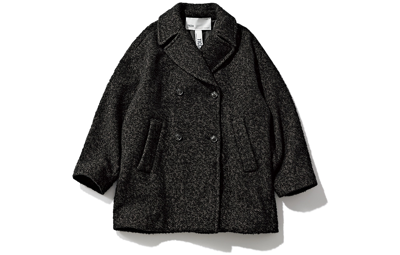 TICCA（ティッカ）ミックスツイードピーコート
