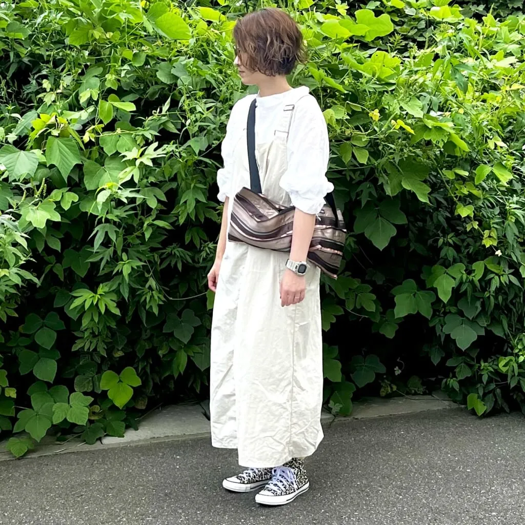 コンバース「ALL STAR US LEOPARD HI」着用コーデ