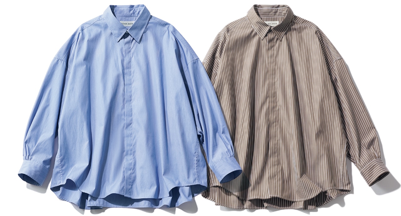 LEE DAYS限定 DEAR DAYS（ディア デイズ）【洗える】バックフレアオーバーシャツ