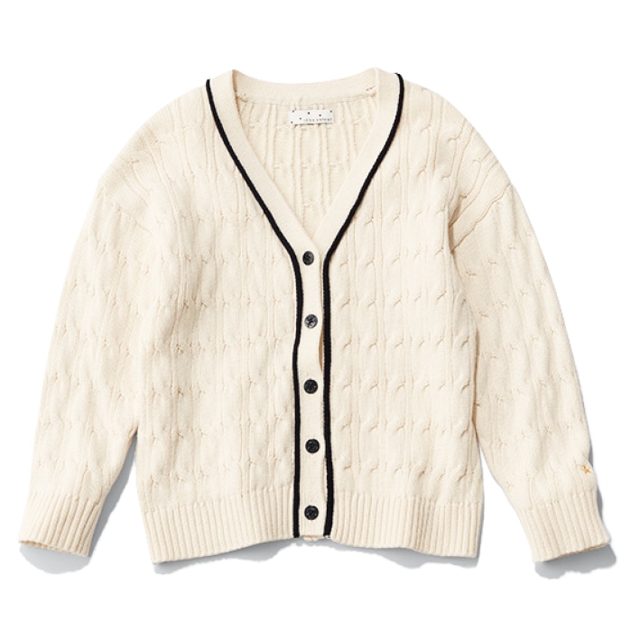 IÉNA ENFANT（イエナ アンファン）【洗える】エトワールケーブルニットカーディガン