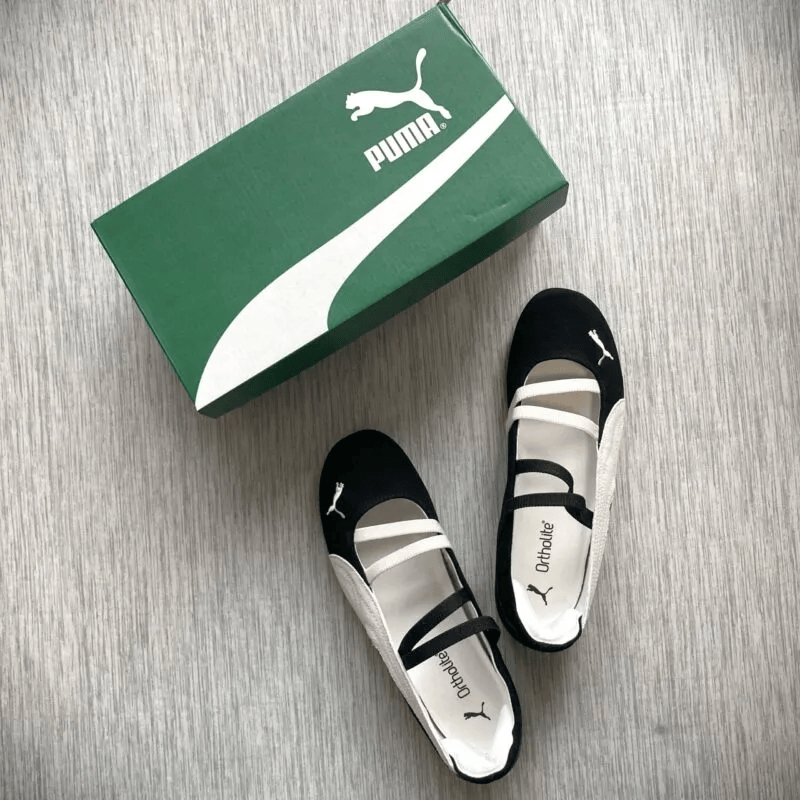 PUMA「ウィメンズ スピードキャット バレエ SD スニーカー」箱と商品